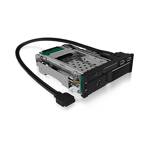 Aksesor për Disqe ICY BOX IB-174SSK-U / 5.25" / SATA - Zezë - 4