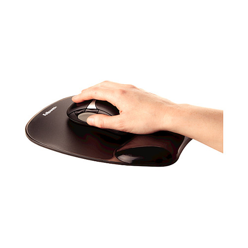 Mauspad Fellowes 9112101 202x230mm me Mbështetëse Xheli për Kyç – Zezë - 5