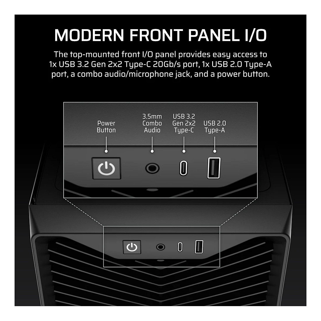 Kasë PC Corsair 3200D RS / Mid Tower / ATX / 3x 120mm Fan / Tempered Glass / Mesh / 360mm Radiator - Bardhë - 9