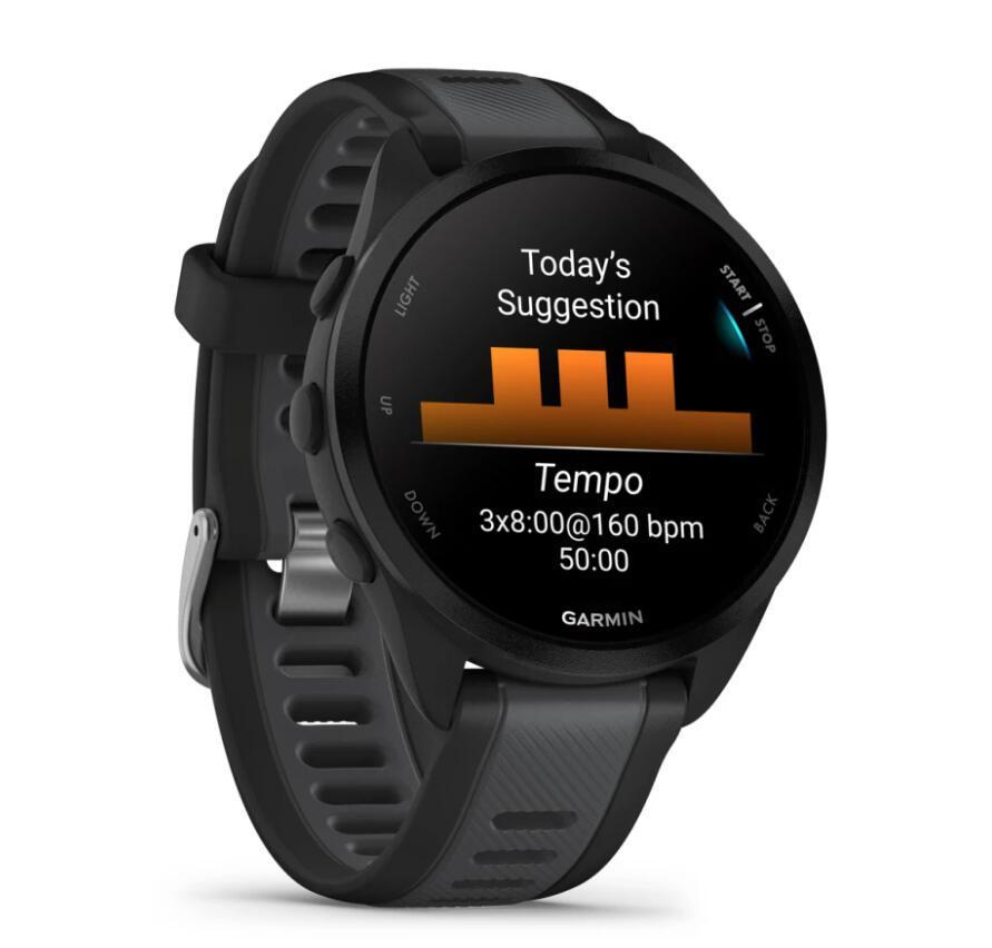 Orë e Mençur Garmin Forerunner 165 / 010-02863-20 / 1.2" AMOLED / 390 × 390 / GPS / 5 ATM / 11 Ditë Bateri – Zezë - 3