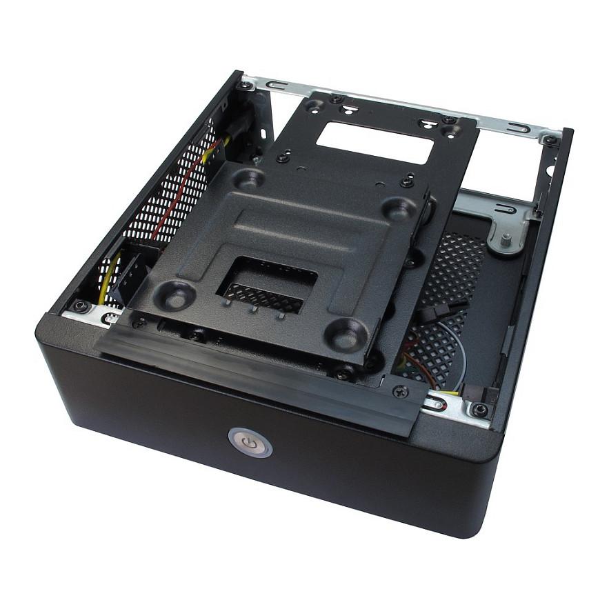 Kasë Inter-Tech ITX-603, Mini-ITX, Mini-Tower, 2x 2.5", Slim-DVD, Furnizim 60W - Zezë - 8