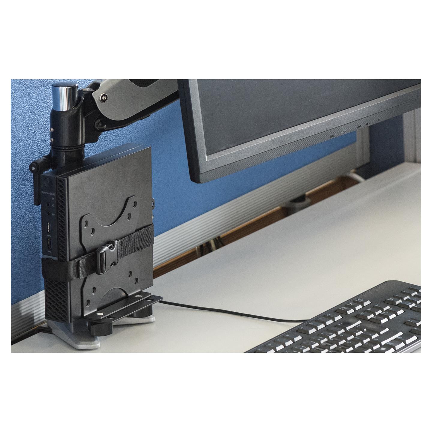 Mbajtës për Mini Kompjuter DIGITUS DA-90360 / deri 5kg / 17-70mm / VESA 75x75-100x100 - Zezë - 3