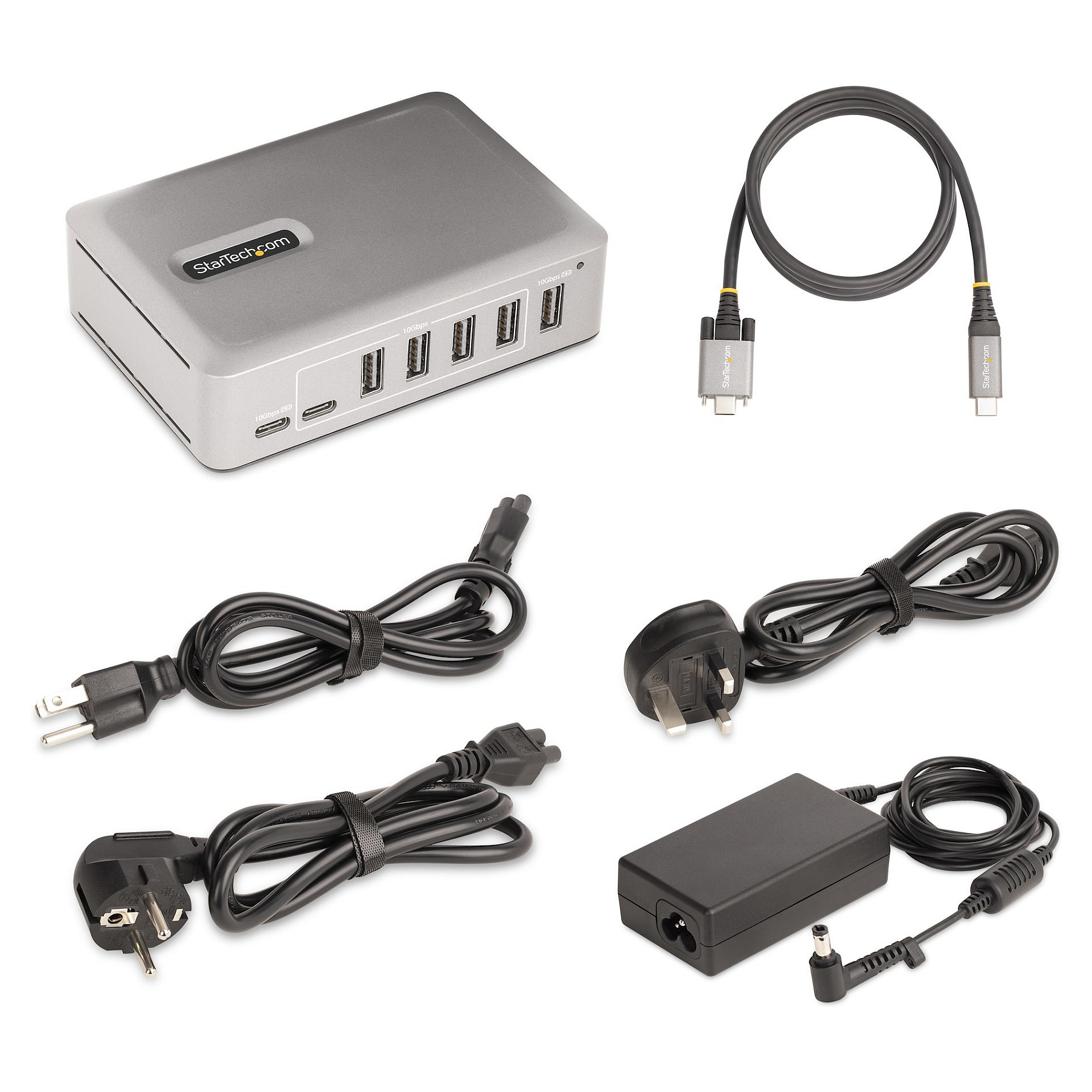 Hub StarTech 10G5A2CS / 7x USB (5A+2C) / 10Gbps / 65W PS – Argjend - 7