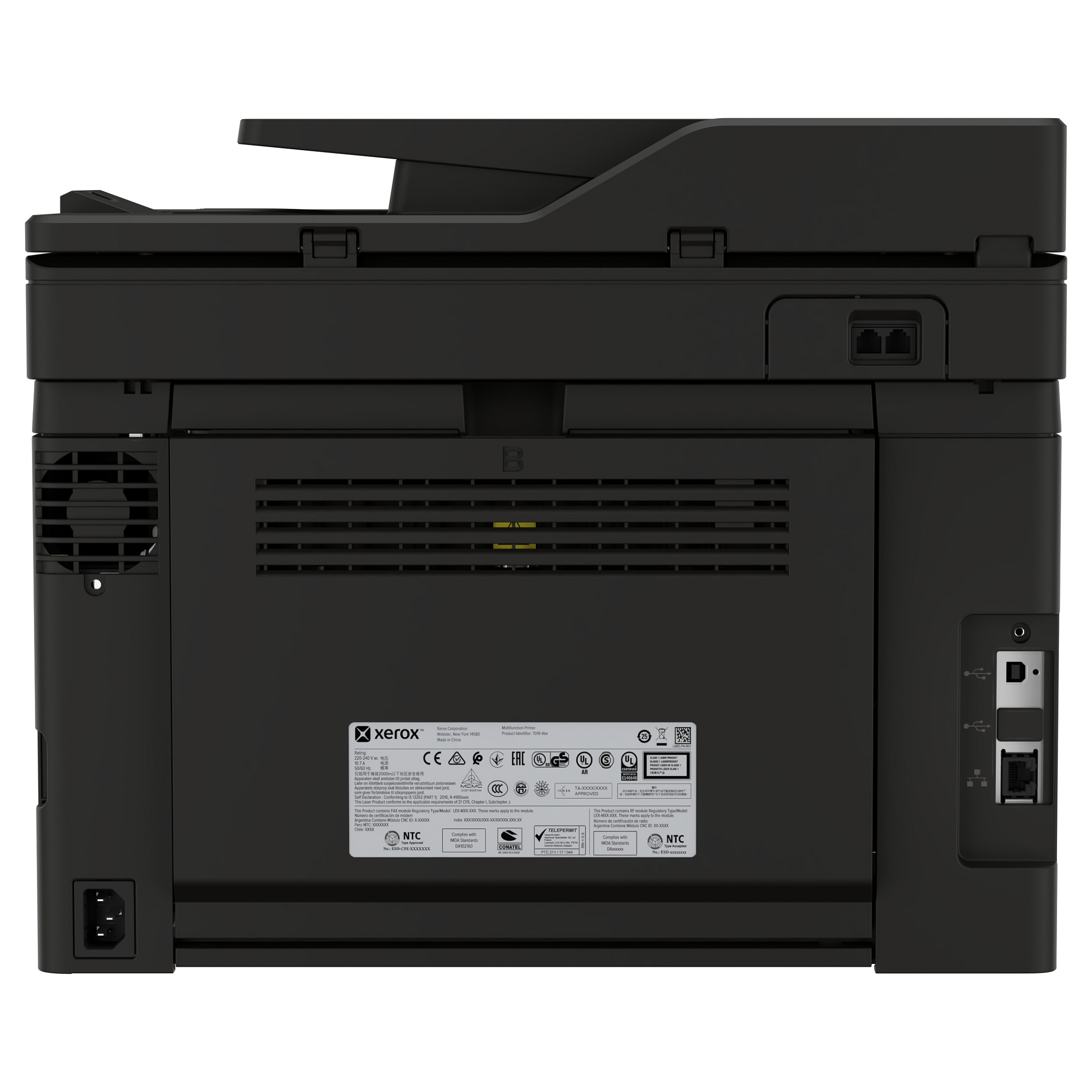 Printer Multifunksional Xerox C255 / Laser me Ngjyra A4 / 25 ppm / 4 në 1 / Wi-Fi - Bardhë/Zezë - 3