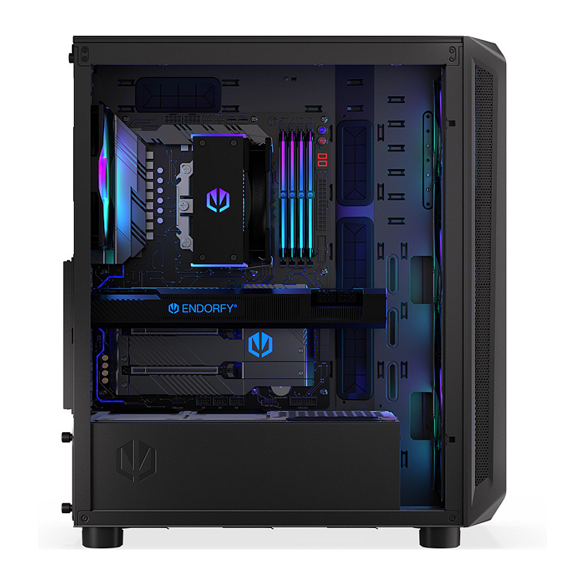 Kasë PC ENDORFY Arx 500 ARGB / ATX / ITX / Micro ATX / 4x 140mm ARGB Fan / SSD 2.5" / HDD 2.5"/3.5" - Zezë - 11