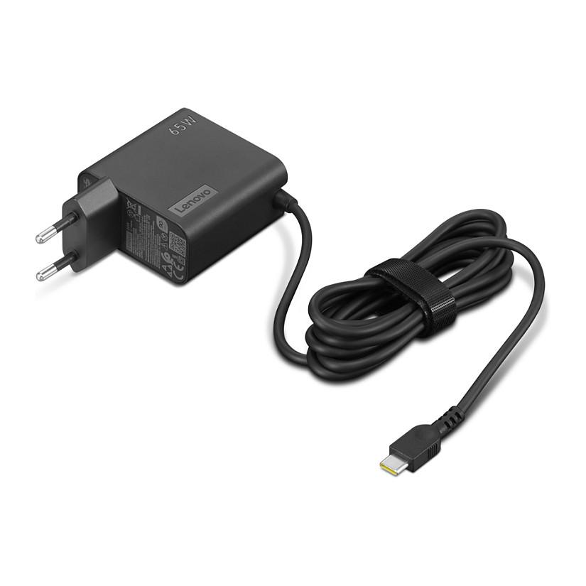 Adapter për Laptop Lenovo GX21L58555, USB-C, 65W, 20V, Power Delivery 3.0, Kabllo 1.7 m – Zezë - 2