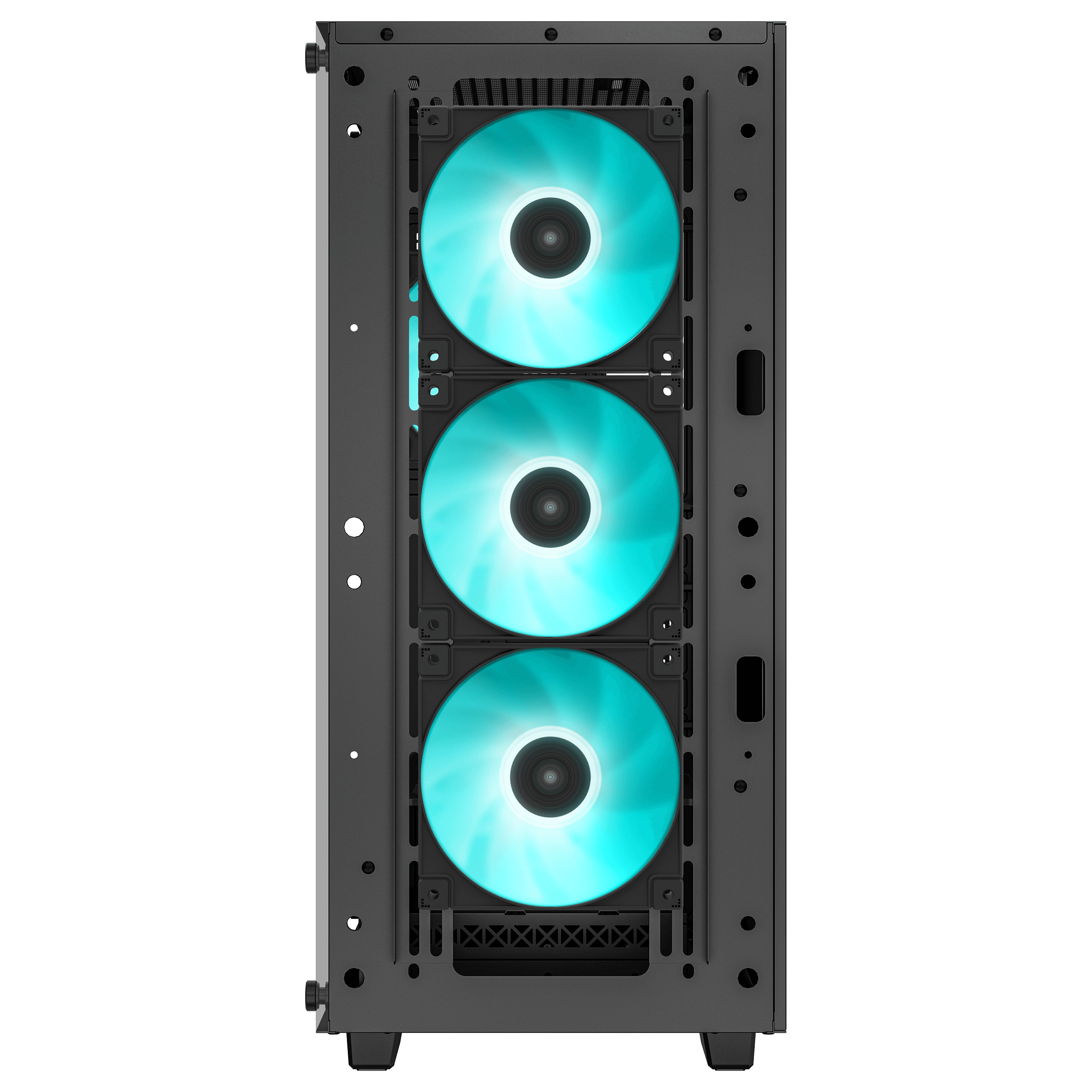 Kasë PC DeepCool CC560 V2 / Midi Tower / ATX / 3x 120mm + 1x 120mm LED Fan / Tempered Glass - Zezë - 4