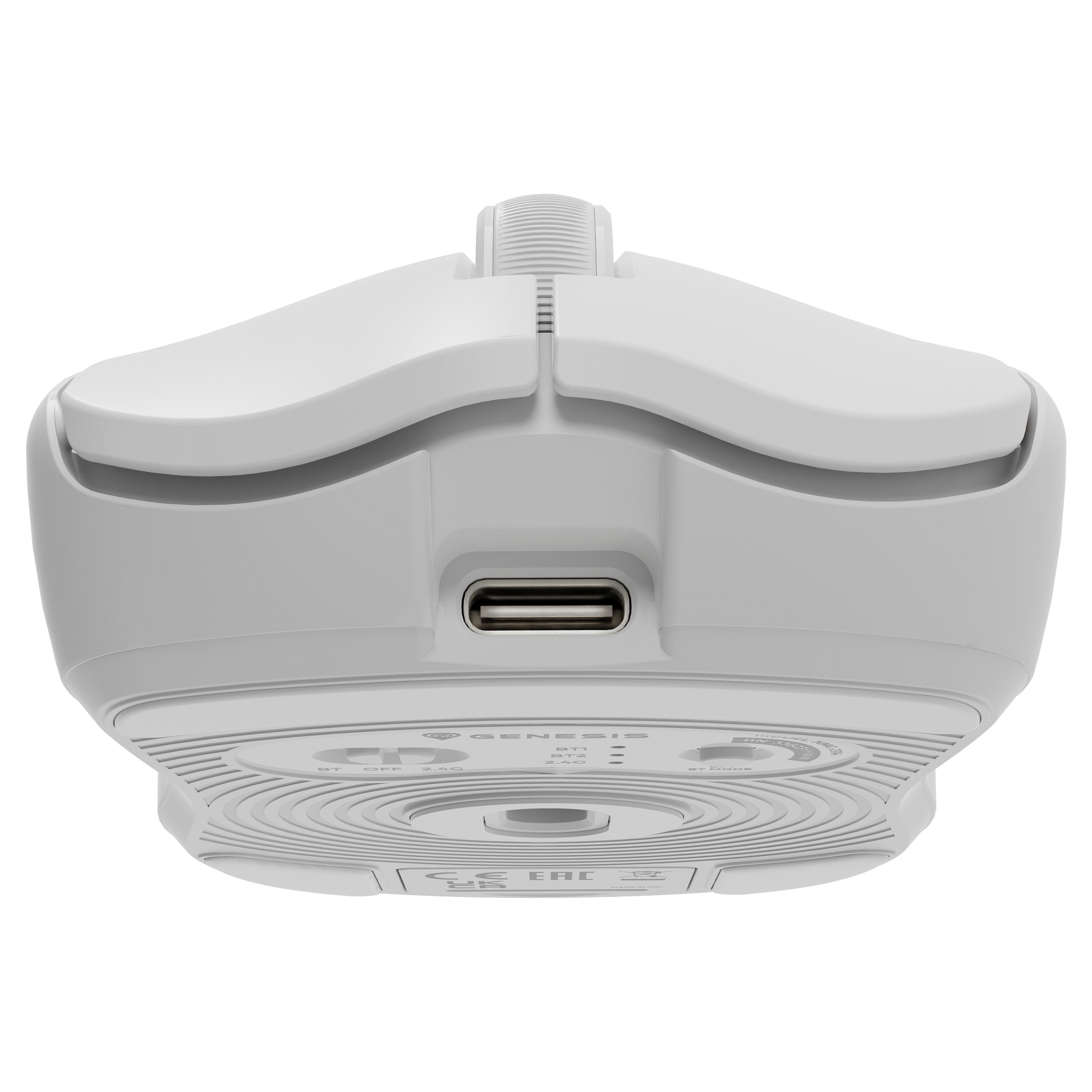 Maus Gaming Genesis Zircon 500 / Wireless / PMW3325 / 10.000 DPI / 2.4 GHz + Bluetooth - Bardhë - 9
