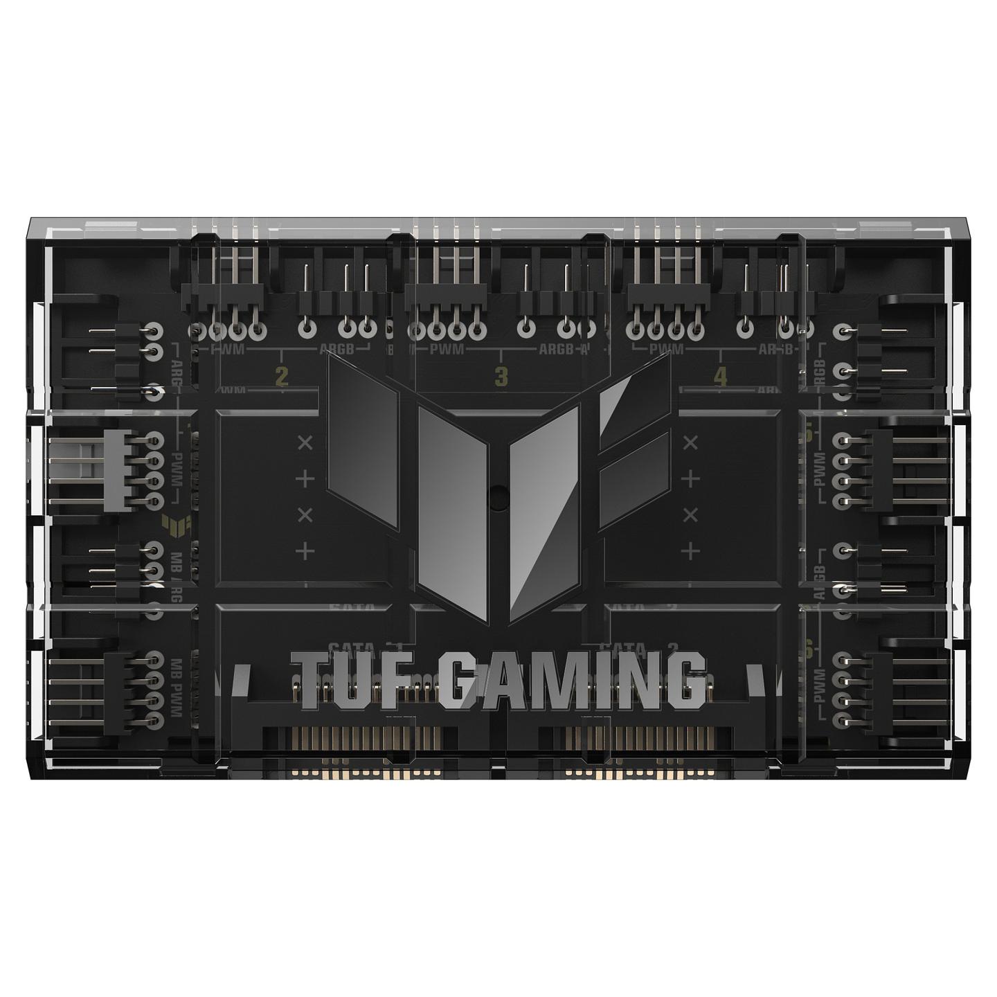 Hub për Ventilatorë dhe ARGB ASUS TUF Gaming, 6x PWM 4-pin, 6x ARGB 3-pin, 2x SATA, Montim Magnetik - Zezë - 3