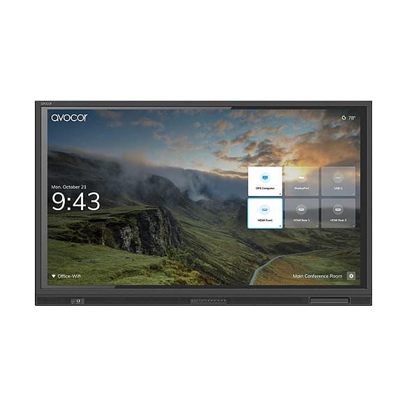 Interaktiv (Touchscreen) Avocor AVE-7540, 75", 4K UHD, 400cd/m², 60Hz, 3× HDMI, DP, USB-C, USB-A, USB-B, RJ45, RS-232 - Zezë