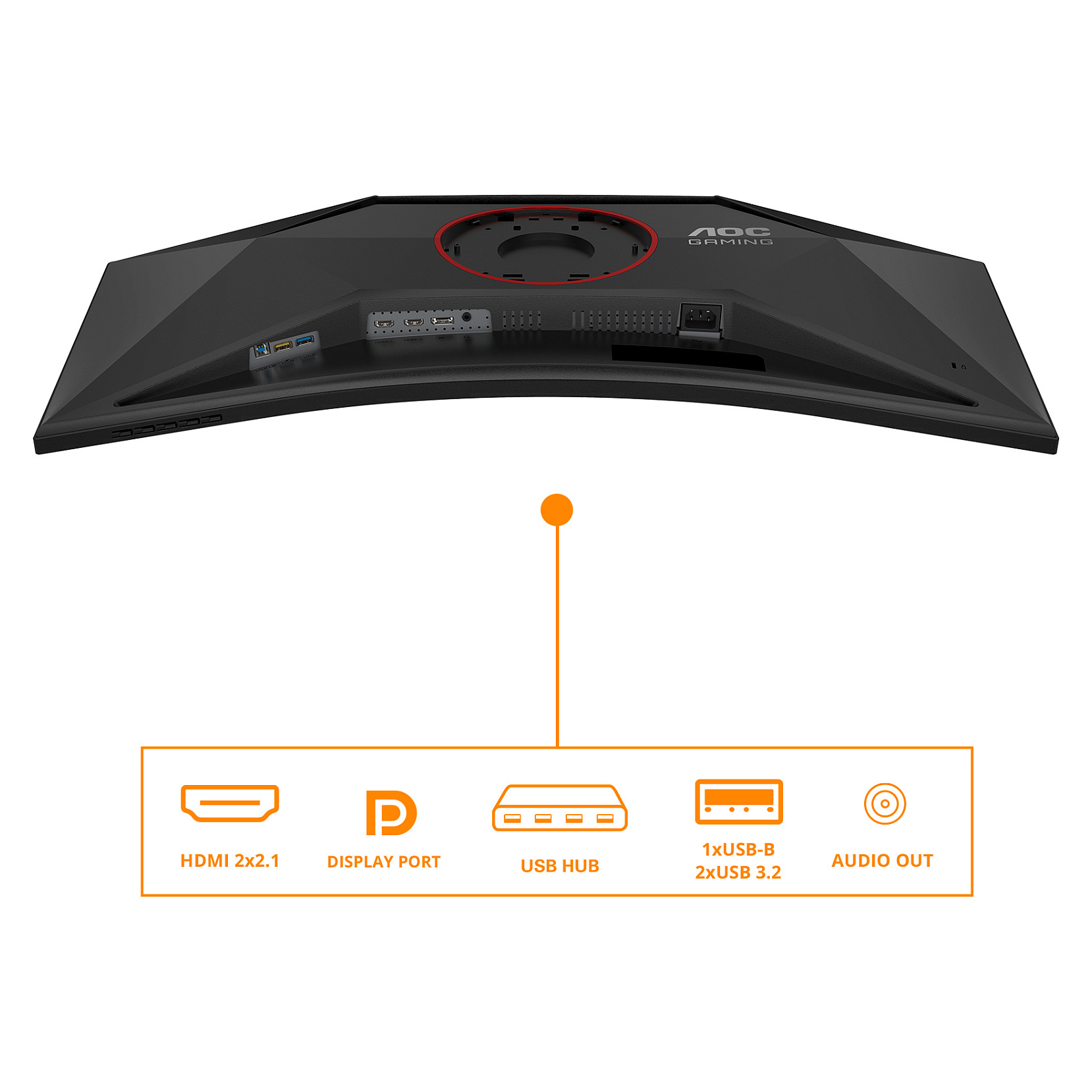 Monitor Gaming AOC CU34G4Z / 34" / WQHD Fast VA LCD Curved / 240Hz / 1ms / HDMI+DP+USB - Zezë - 3