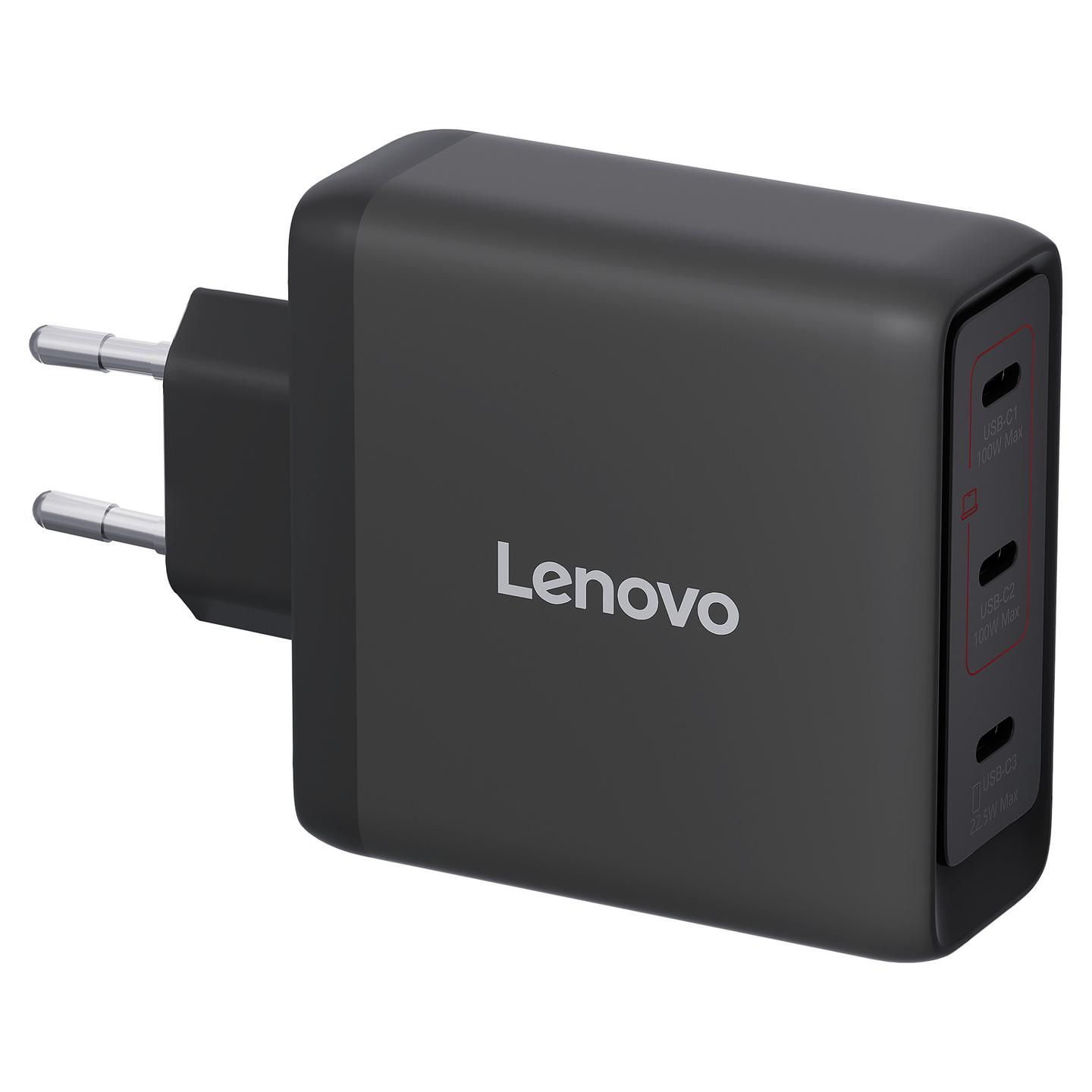 Adapter për Laptop Lenovo 40AW100BEU / 100W / USB-C / GaN / Multi-Port - Zezë - 5