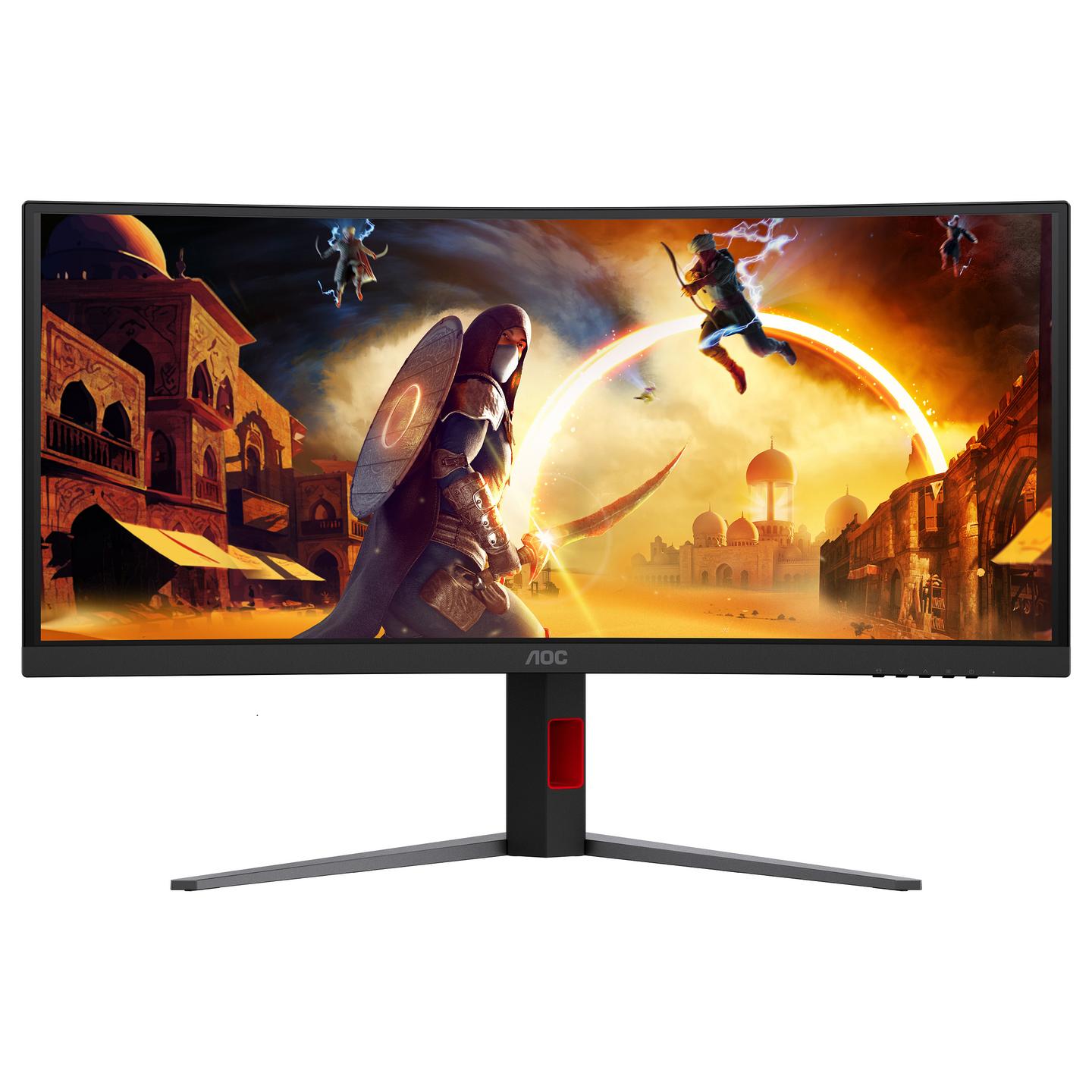 Monitor Gaming AOC CU34G4CA, 34", UWQHD Fast VA Curved, 180Hz, 1ms, HDMI+DP+USB-C+USB - Zezë - 2