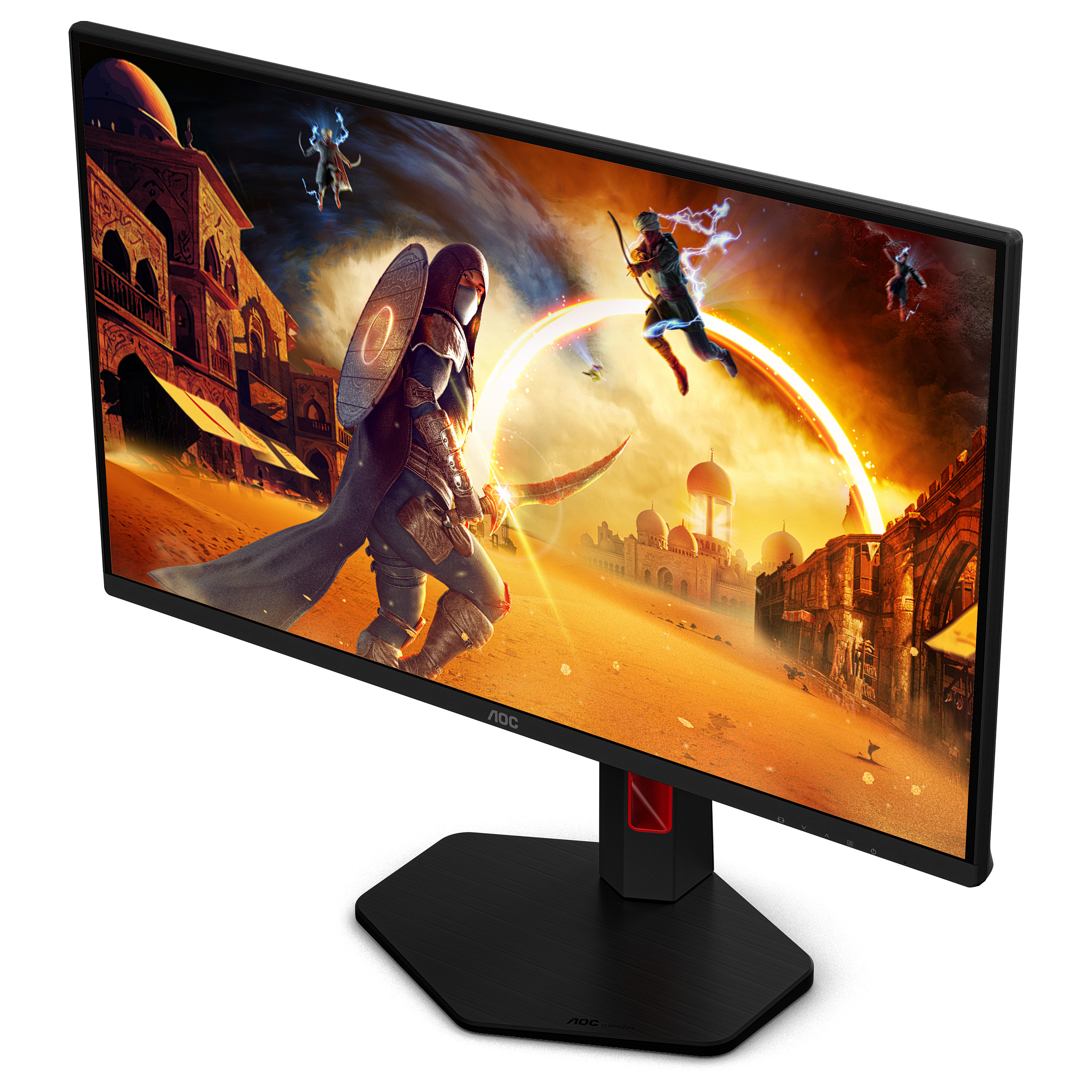 Monitor Gaming AOC G4 25G4KUR / 24.5" / Full HD LED IPS / 300Hz / 1ms / HDMI+DP+USB - Zezë/Kuqe - 7