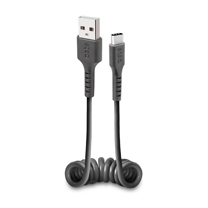 Kabllo USB SBS TECABLETYPCSK / USB-A në USB-C / USB 2.0 / 0.5m – Zezë
