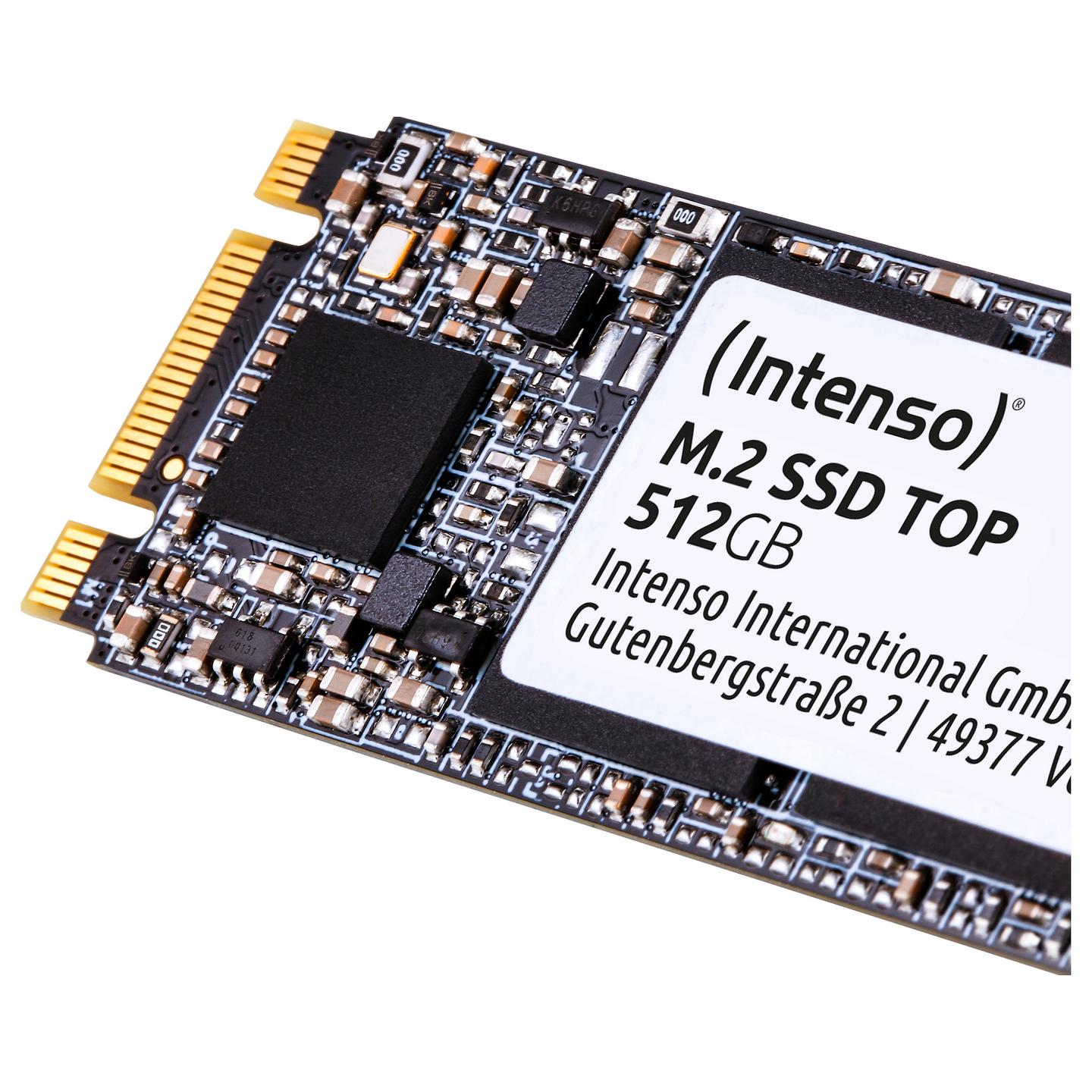 SSD e Brendshme Intenso Top / 512GB / M.2 2280 / SATA III / 550MB/s Lexim / 500MB/s Shkrim - Gjelbër - 5