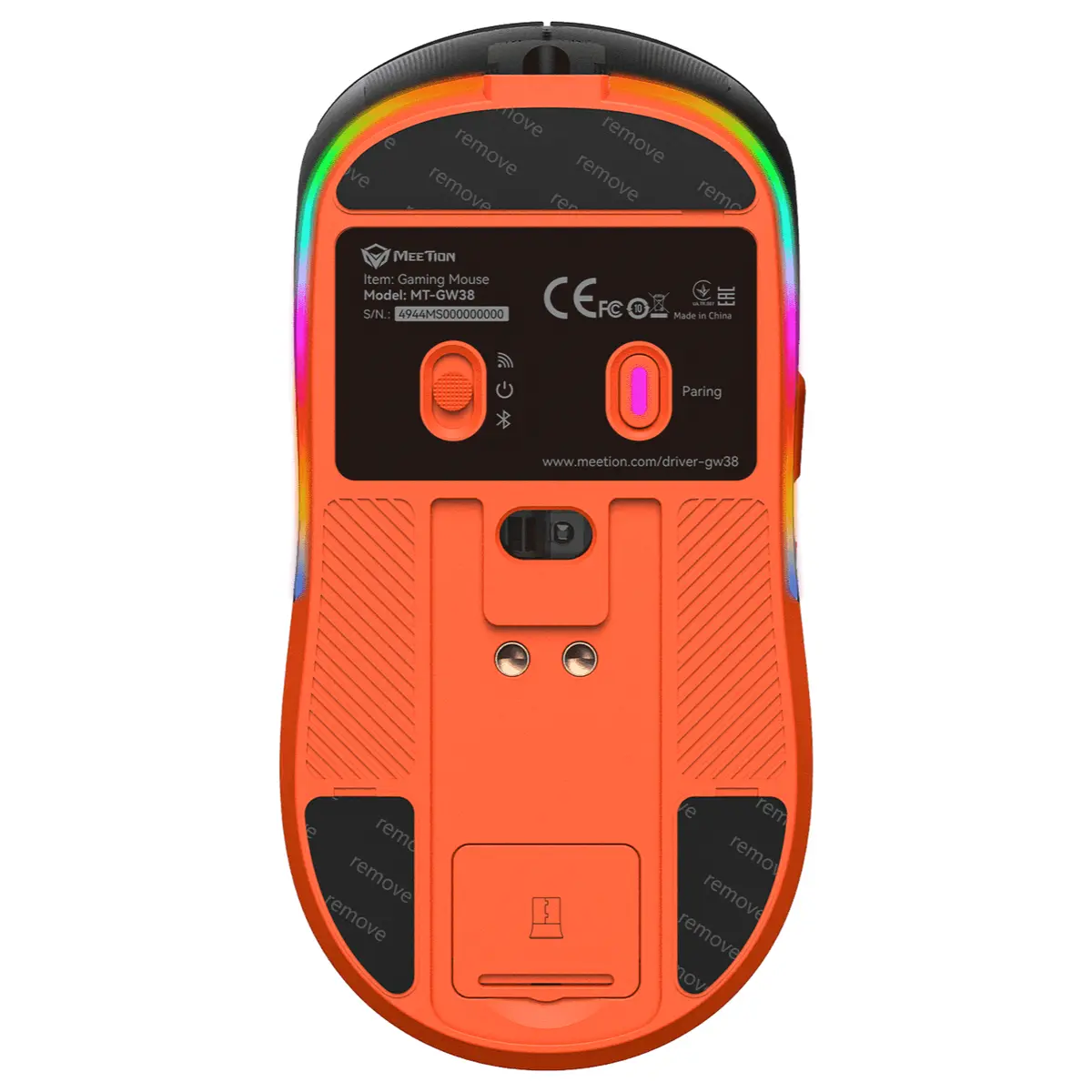 Maus Gaming Meetion GW38 with Magnetic Charging Dock - Zezë - 3