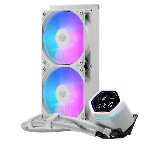 Ftohës për Procesor Cooler Master MasterLiquid Core Nex Digital / 240mm / AIO / RGB / Digital Display - Zezë - 2