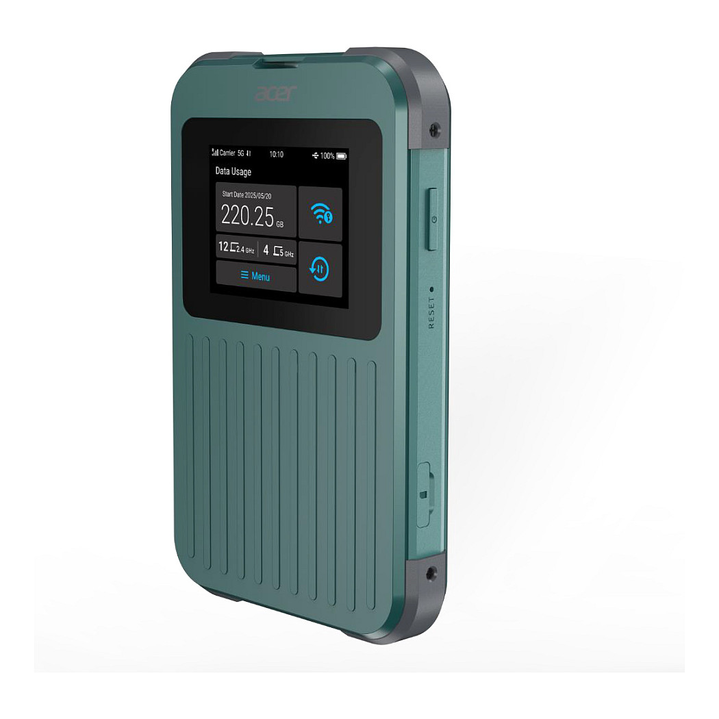 Acer Connect Enduro M4 5G Mobile Hotspot / Wi-Fi 6 AX1200 / 20GB International Data / 8000mAh / IP68