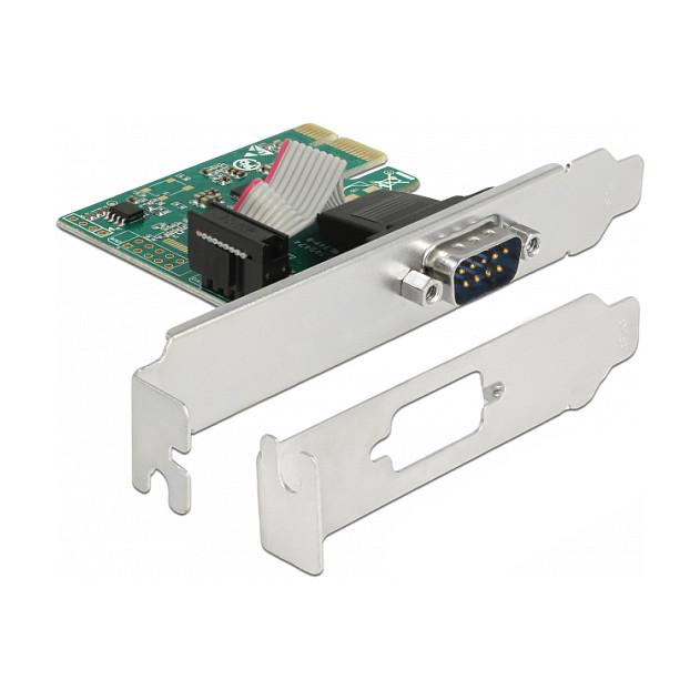 Kartë Zgjerimi PCI Express Delock 89948 / PCIe 2.0 x1 / 1x RS-232 DB9 / 230.4Kbps / ASIX AX99100 / Low Profile
