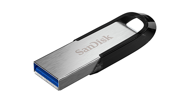 USB Flash Drive SanDisk Ultra Flair / 256GB / USB 3.0 / 150MB/s – Zezë/Argjend