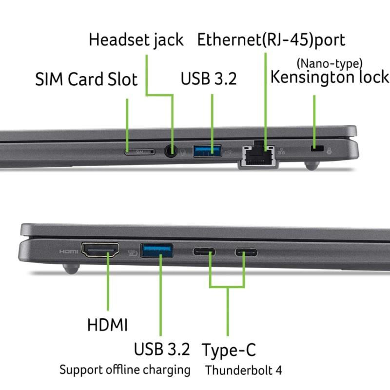 Laptop Acer TravelMate TMP216-52-TCO-71DK / Core Ultra 7 355 / 16GB DDR5 / 512GB / 16" WUXGA IPS 120Hz / Intel Graphics - Hiri - 7