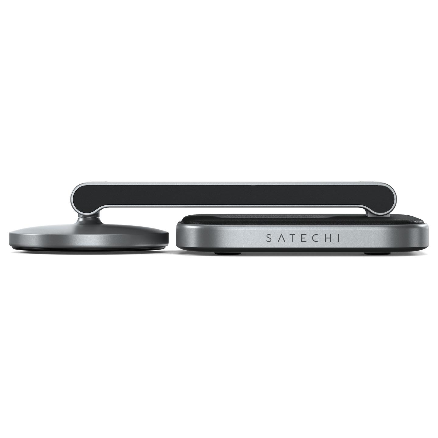 Karikues Satechi ST-Q21FM / 2-in-1 / Qi2 / 15W / 5W / Foldable / USB-C / iPhone & AirPods - Gri - 5
