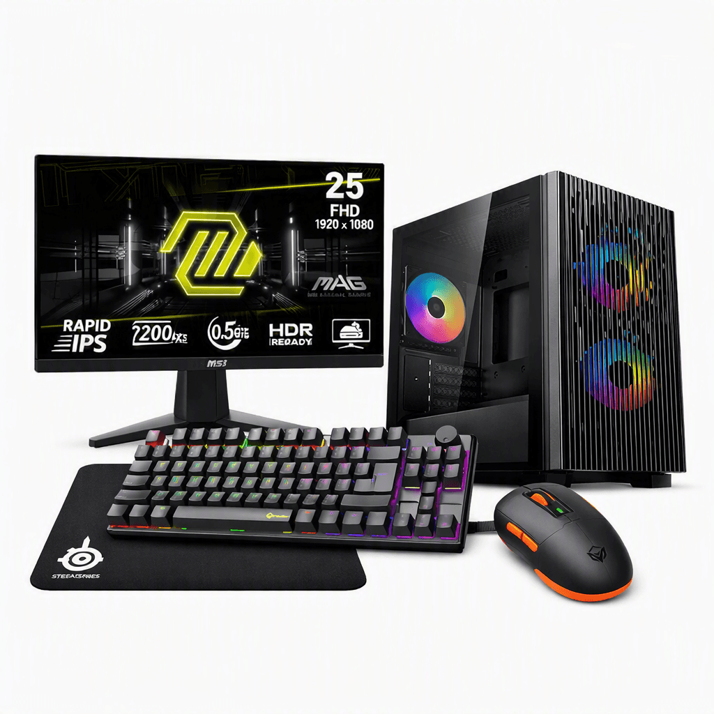 STARBUNDLE SERIES X3 , Ryzen 5 5500 , 16GB DDR4 , 500GB , RTX 5050 8GB , DeepCool Case MATREXX 40 3FS + MAG 255F E20 + GW24 + MK008 + S3