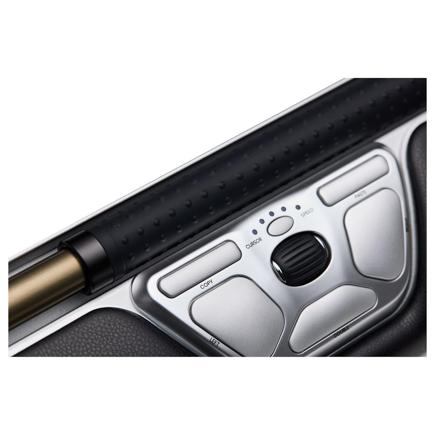 Maus me Kabllo Ergonomik Contour RollerMouse Red, USB-C, 2800 DPI, 7 Butona, Rollerbar - Zezë/Argjend - 2