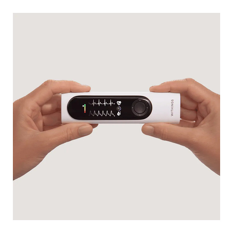 Termometër dixhital Withings BeamO / Pa Kontakt / 4-në-1 / ECG / SpO2 / Stetoskop / Bluetooth – Bardhë/Zezë - 4