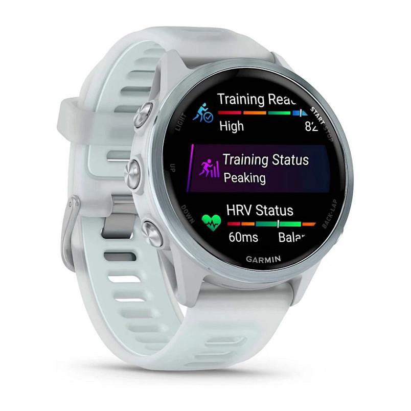 Orë e mençur Garmin Forerunner 570, 42 mm, AMOLED, GPS Multi-Band, Garmin Pay, 8GB – Bardhë/Blu - 3