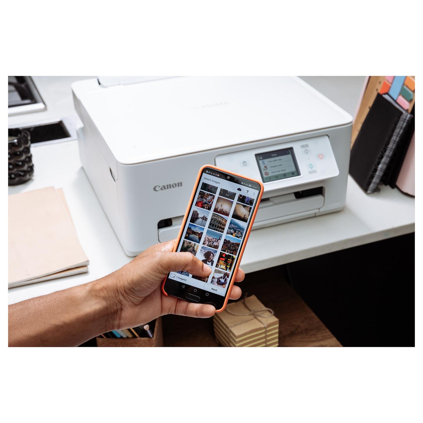 Printer Multifunksional me Ngjyra Canon PIXMA TS7650i / A4 / Inkjet / 1200 × 1200 DPI / 15 ipm / Duplex / Wi-Fi / USB / 3-in-1 - Bardhë - 13