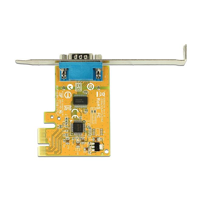 Kartë Zgjerimi PCI Express Delock 89444 / PCIe 2.0 x1 / 1x RS-232 DB9 / 115.2Kbps / SUN2212 / Low Profile - 3