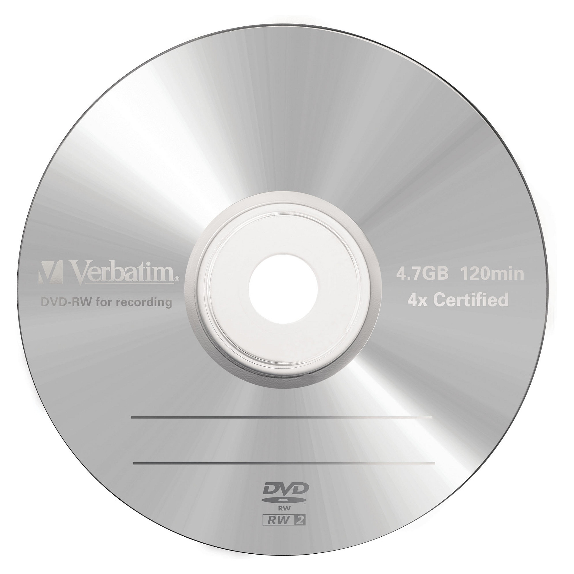 DVD-RW Verbatim / 4x Speed / 5 pcs / Matt Silver / Jewel Case - 4
