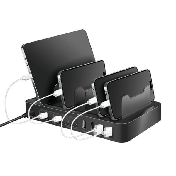 Karikues tavoline LogiLink PA0327, 10 porta, 4x USB-A, 6x USB-C, 120W, PD 3.0, QC 3.0 - Zezë - 5
