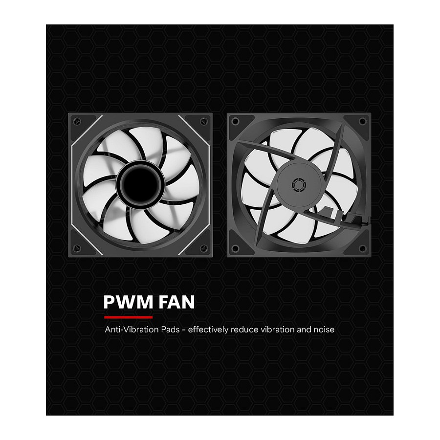Ftohës për Kasë Xilence Gaming Series XPF120UR.ARGB / 120mm / 500-1800 RPM / ARGB / PWM – Zezë - 10