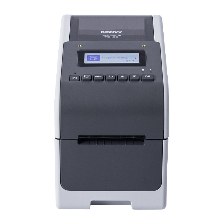 Printer Etiketash Brother TD-2320DSA203 / Direkt Termal / 203 × 203 DPI / 152 mm/s / Wi-Fi, Bluetooth, Ethernet, USB & RS-232 – Zezë/Hiri