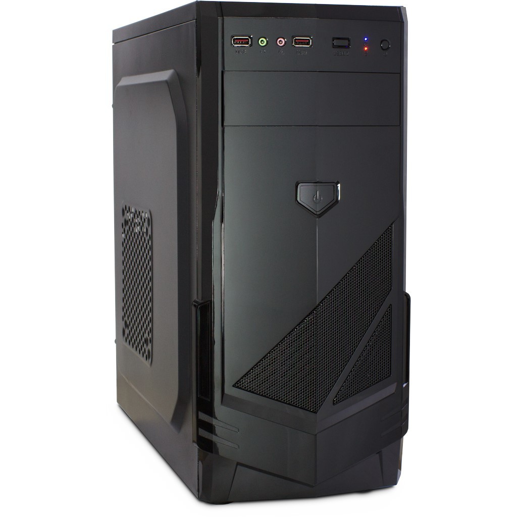 Kasë Inter-Tech B-30 / Midi Tower / ATX / 2x 120mm Fan / pa PSU - Zezë