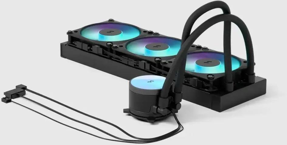 Ftohës për Procesor Fractal Design Radius 360 RGB, 360mm, 3x120mm RGB - Zezë - 2
