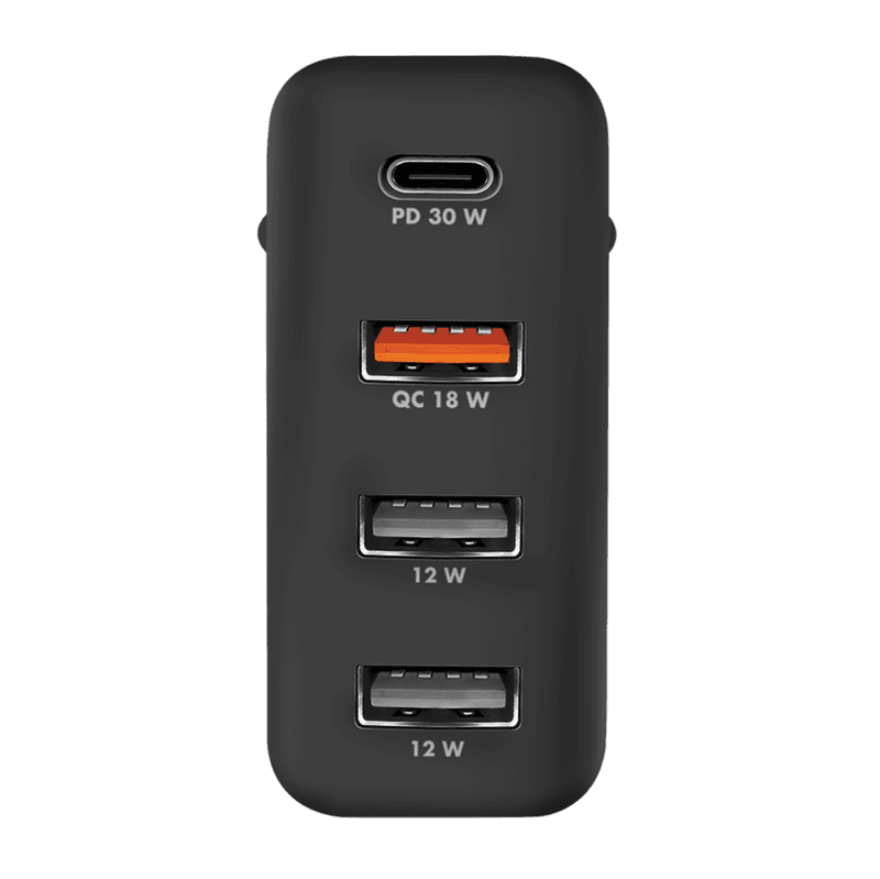 Adapter LogiLink PA0377 / GaN / 3x USB-A QC / 1x USB-C PD / 48W – Zezë - 2