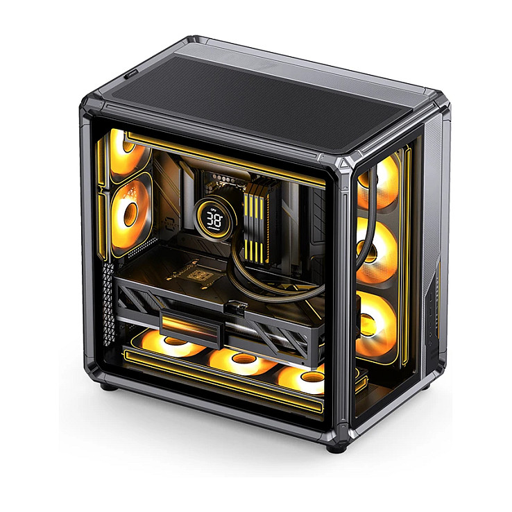 Kasë PC JONSBO X400 / Midi Tower / ATX / Back-Connect / Tempered Glass - Gri - 19