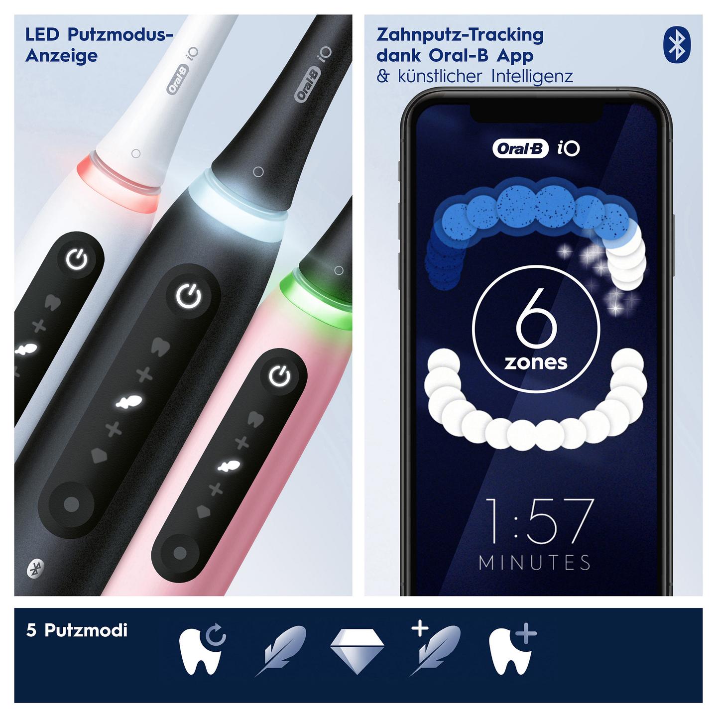 Furçë dhëmbësh elektrike Oral-B iO Series 5 / 5 Modalitete / Bluetooth / Smart Pressure Sensor / Timer – Bardhë - 7