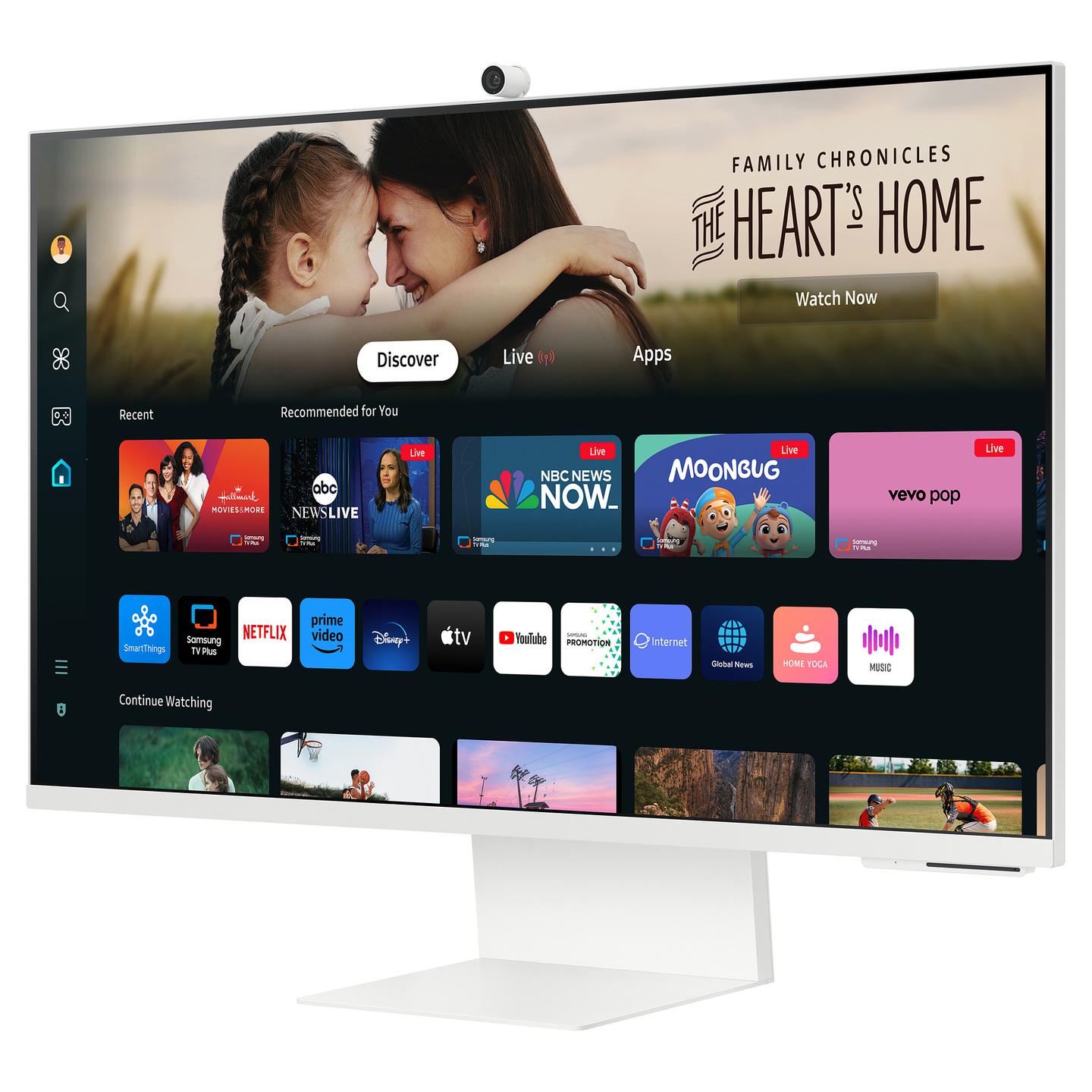Monitor Samsung Smart Monitor M80D, 32", UHD 4K VA, 60Hz, 4ms, HDMI+2xUSB+USB-C - Bardhë - 2