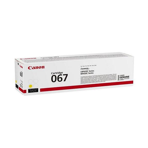 Toner Canon 067, 1,250 faqe - Verdhë - 2