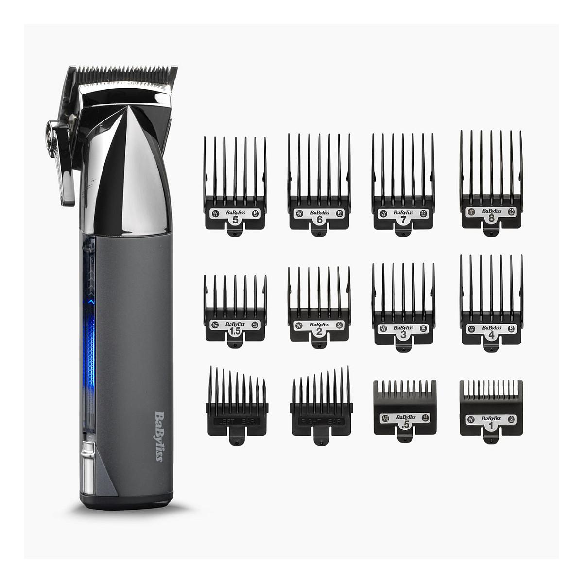 Makinë për Prerjen e Flokëve BaByliss Super-X Metal / E996E / Tehe Çeliku Japonez / 10 Krehra / 180 Minuta / Pa Kabllo – Gri - 2