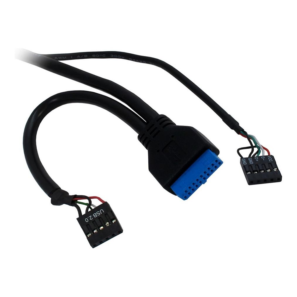 Lexues Kartelash Inter-Tech CI-01 / CF / CF Type I / CF Type II / MicroDrive / SD / SDHC / SDXC / microSD / MMC / MS / MS PRO / MS Duo / MS PRO Duo / M2 / xD / USB 3.2 Gen 1 / 5 Gbit/s - Zezë - 2