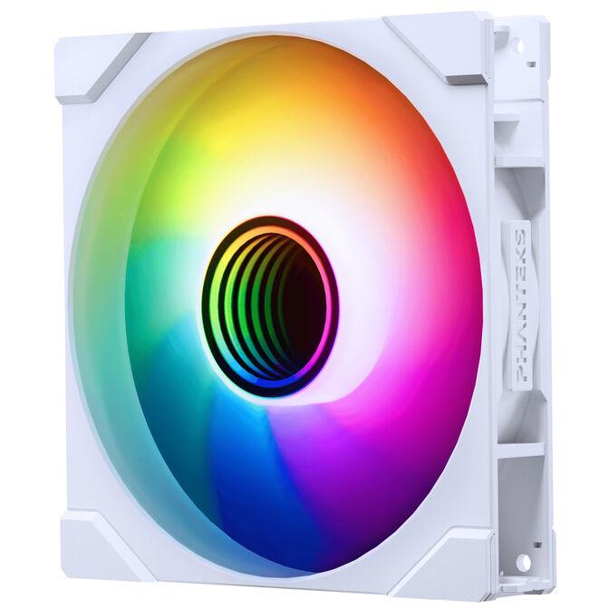 Ftohës për Kasë Phanteks M25G2-140 Reverse / 140mm / 1800 RPM / PWM / D-RGB / 3 Copë – Bardhë - 6