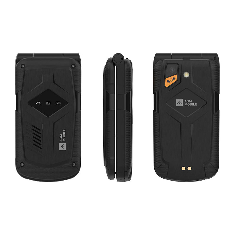 Telefon i thjeshtë AGM M10 4G / Dual SIM / 2.4" / IP68/IP69K / MIL-STD-810H / 1200mAh – Zezë - 2