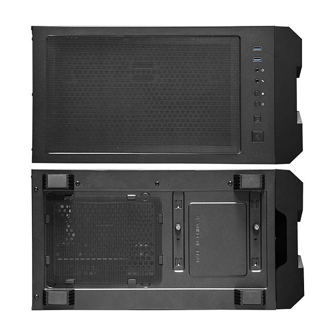 Kasë Chieftec Gamer Series Hunter GS-01B-OP, Midi-Tower, ATX, 4x120mm A-RGB, Xham i Temperuar, 2x USB 3.0 - Zezë - 22
