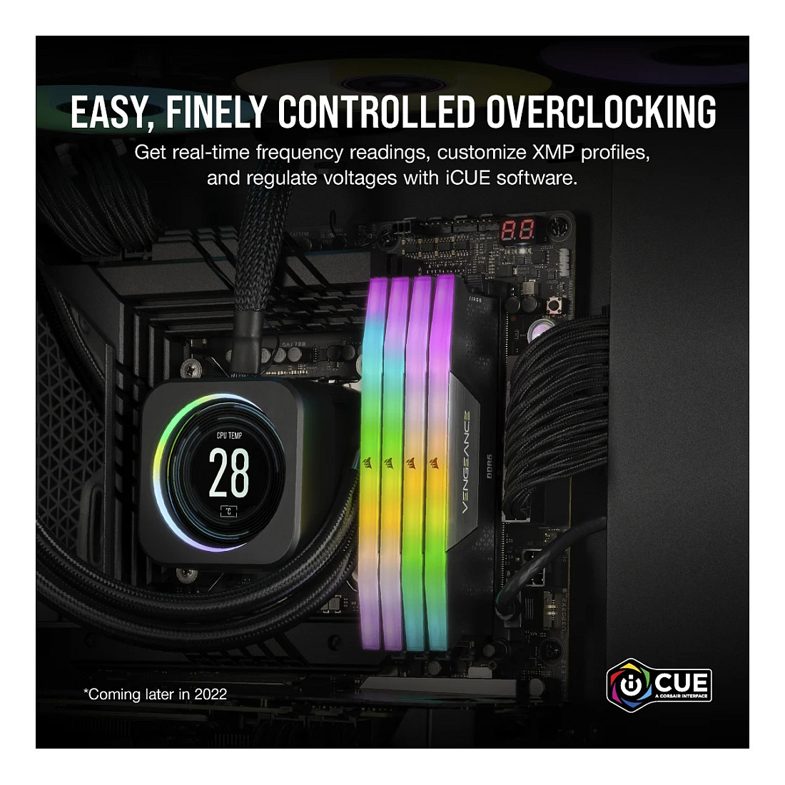 RAM Memorie DDR5 Corsair Vengeance RGB / 8GB / DIMM / 5200MHz / 288-pin - Zezë - 7